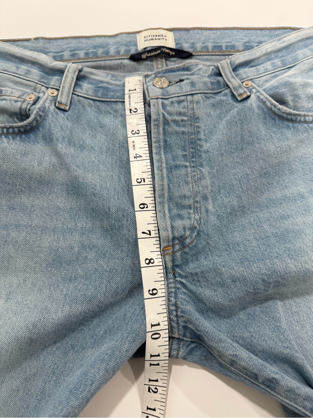 Citizens Of Humanity Ryan Low Slung Vintage Bootcut Jeans Lite Blue Wash Size 30 - Picture 9 of 11